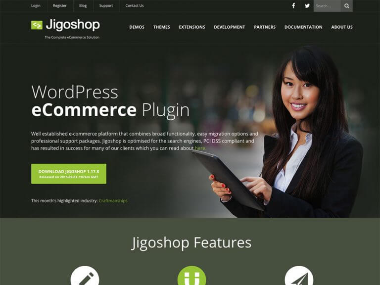 plugin jigoshop hỗ trợ đầy đủ tính năng