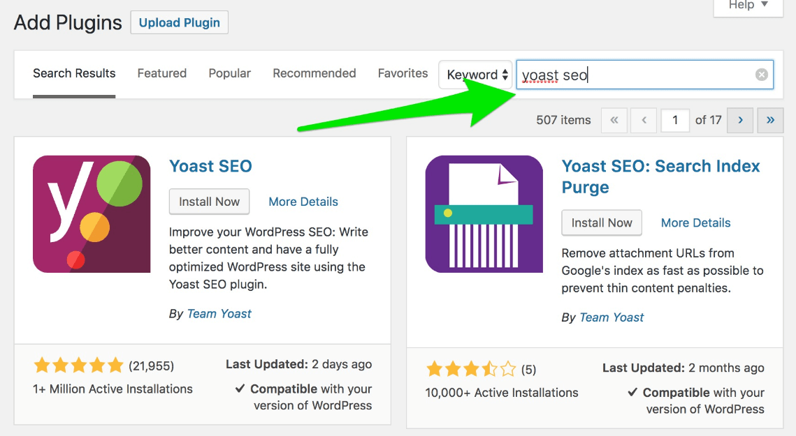 Cài đặt Yoast SEO