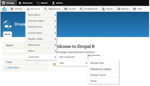Giao diện của Drupal tương đối phức tạp so với người dùng mới