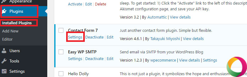 Cài đặt plugin Contact Form 7