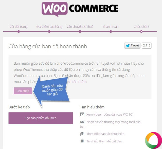 Cài đặt Woocommerce