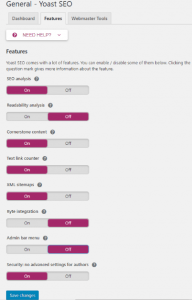 Thiết lập tổng quan General