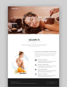 Mẫu website cho spa Depilex Salon