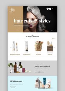 Mẫu website Beauty Hair Salon