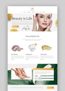 Mẫu website cho spa Kendall