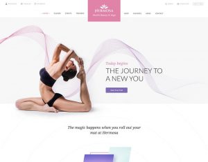 Mẫu website spa Hermosa – Health, Beauty and Yoga