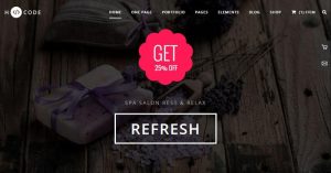 Mẫu website spa độc đáo H-Code