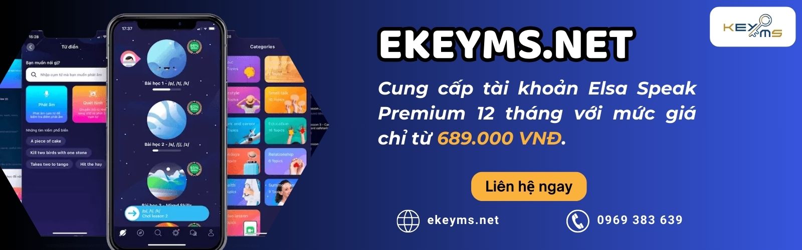Mua tài khoản ELSA Speak giá rẻ tại EKEYMS